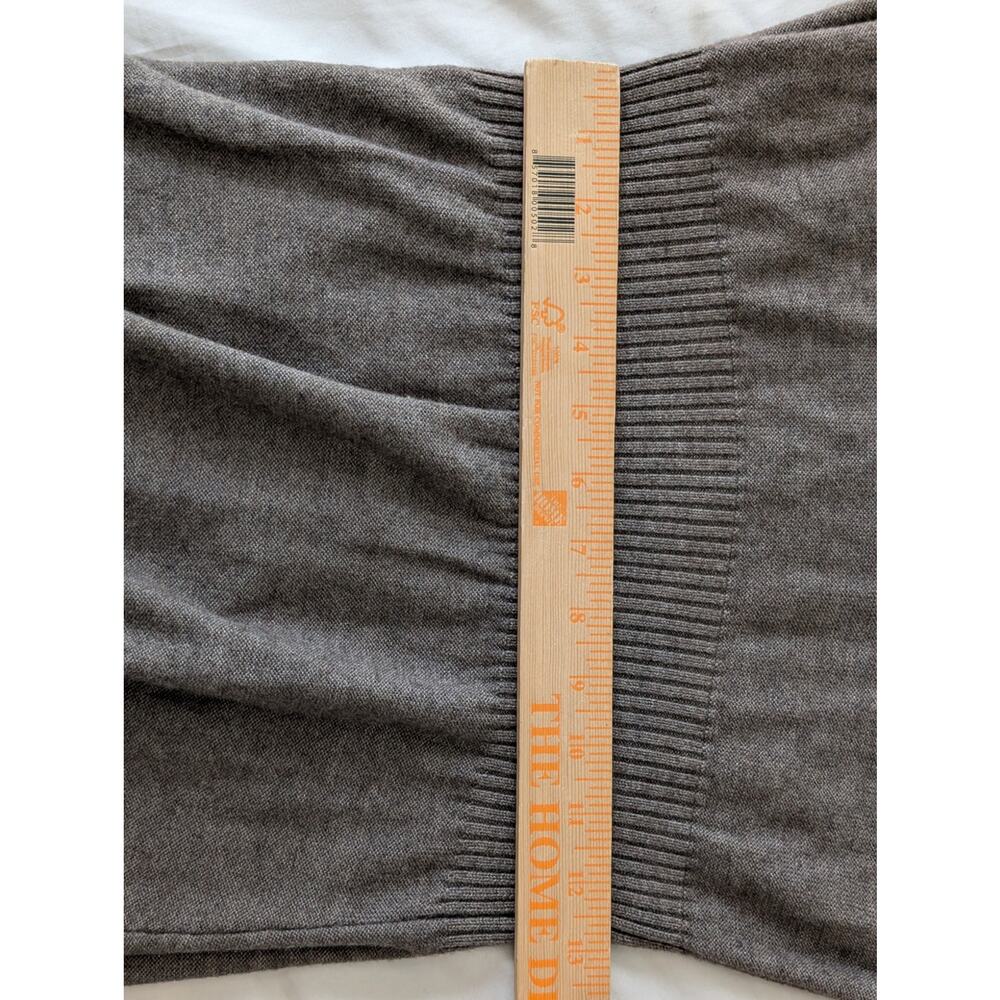 LOFT Merino Wool Blend Cowl Neck Sweater Dress S Brown Y2K Office Siren - Picture 6 of 9